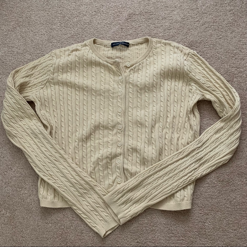 Brandy Melville Zoe cable knit cardigan